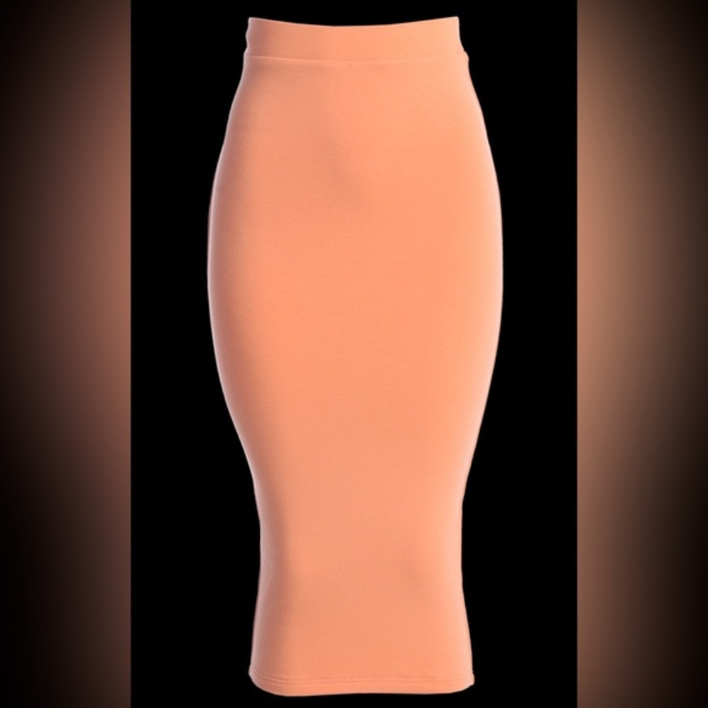 JLUXLABEL • PEACH LEILAH MIDI SKIRT • SMALL • NWT
